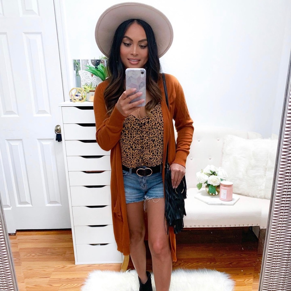 Leopard Cropped Cami